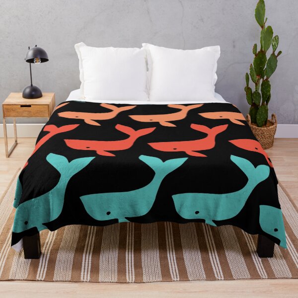 Item preview, Colorful Whales designed and sold by inkblotcreative.