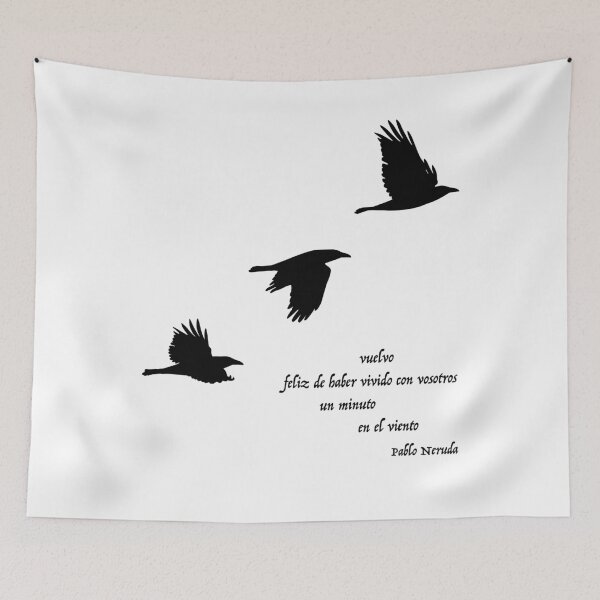 Item preview, Raven flying in the wind designed and sold by myrsbytes.
