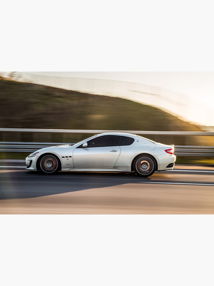 Masstering sports coupé in grey on the motorway by liesjes