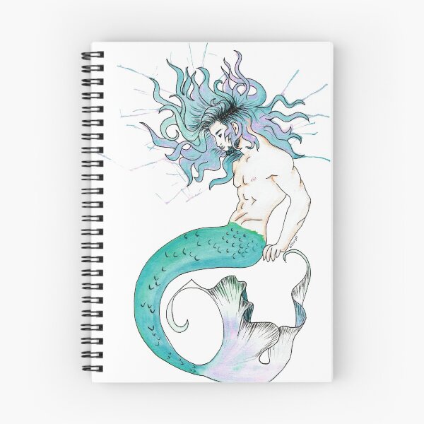 Item preview, Watercolor Teal Merman designed and sold by Elaryth.