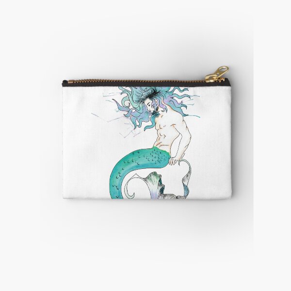 Item preview, Watercolor Teal Merman designed and sold by Elaryth.