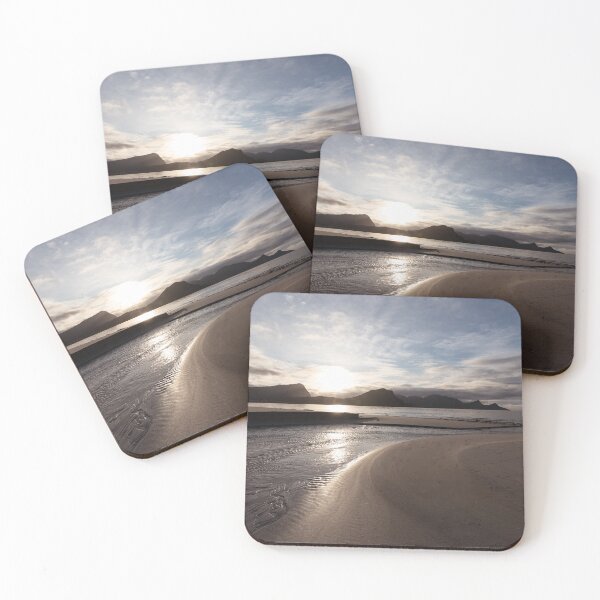 Item preview, Haukland beach november sunset, Lofoten designed and sold by iulianvelea.