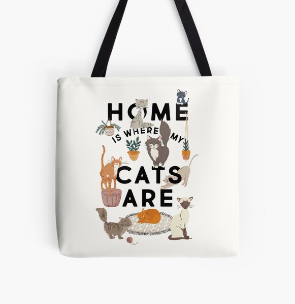Personalised Cat Mum Tote Bag. Cat Lover Gift. Cat Shopper
