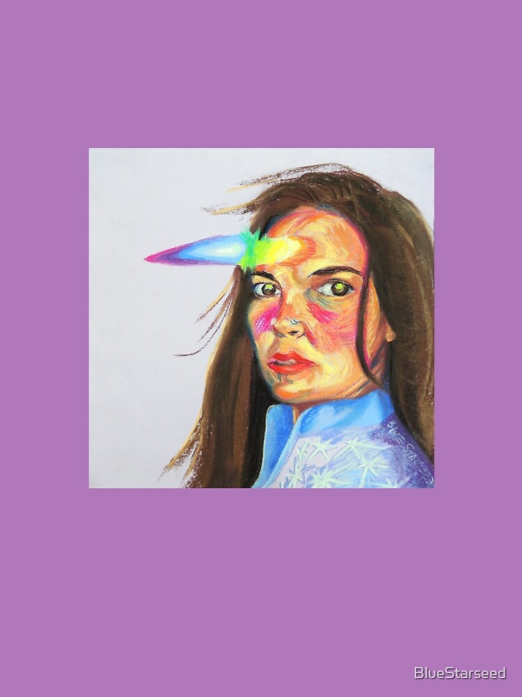 Thumbnail 5 of 5, Graphic T-Shirt, Prismatic Unicorn Self Portrait designed and sold by BlueStarseed.