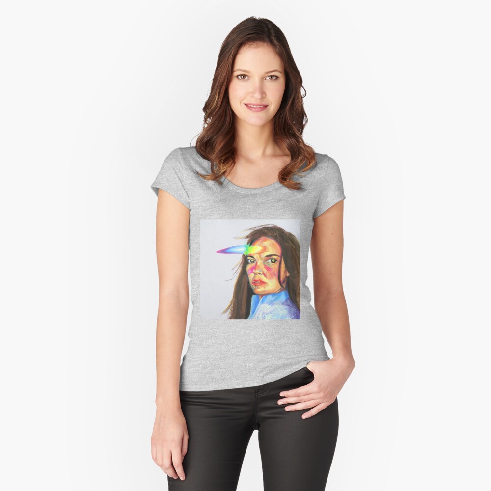 Item preview, Fitted Scoop T-Shirt designed and sold by BlueStarseed.