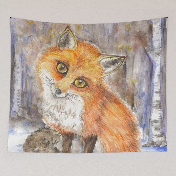 Artikelvorschau, Rotfuchs (Aquarell) entworfen und verkauft von sillysallymoon.