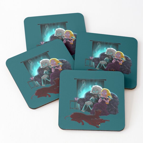 Cozy Winter Night Coasters (Set of 4)