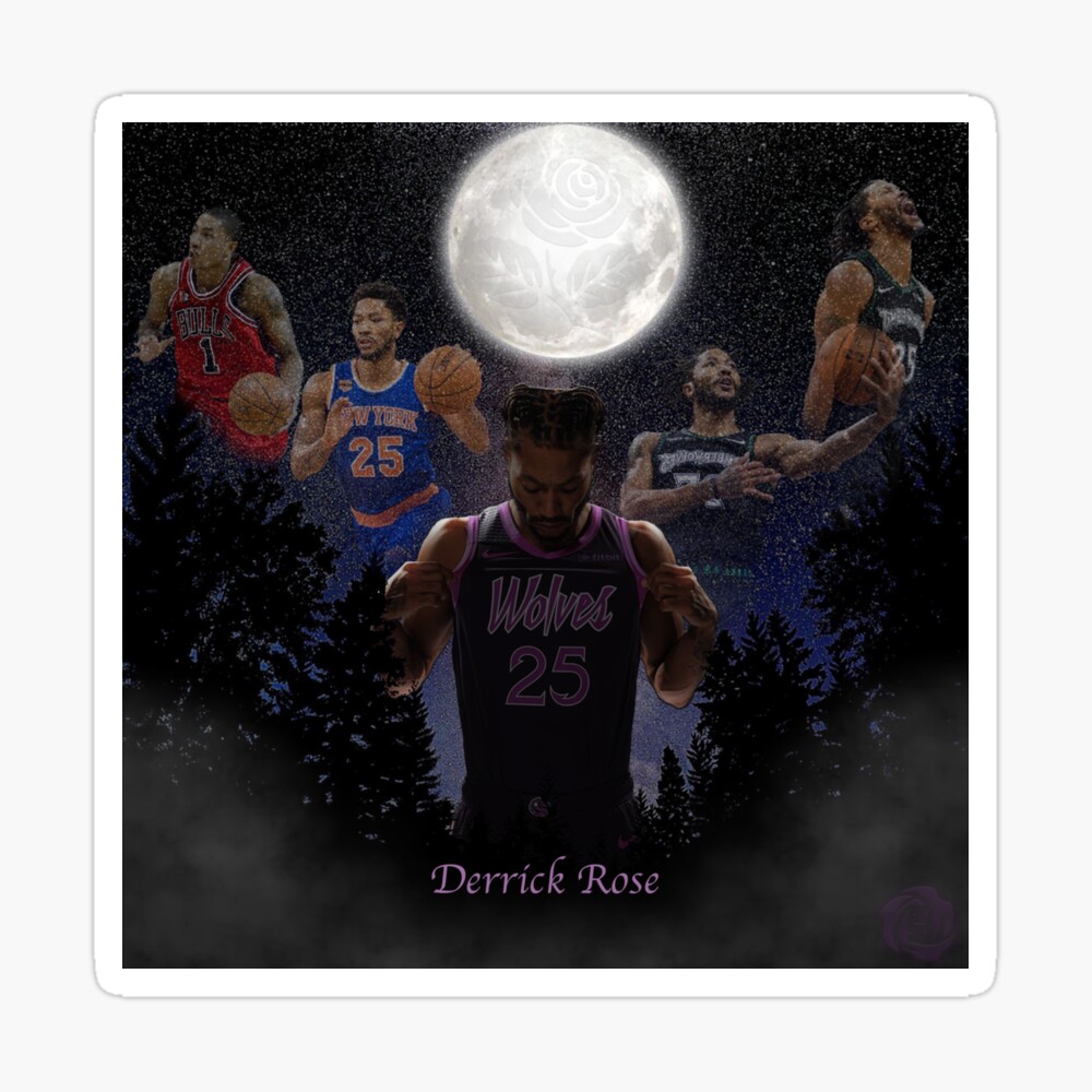 Derrick Rose 'Prince Edition Jersey Layup' - Minnesota Timberwolves   Sticker for Sale by AmandaMor15931