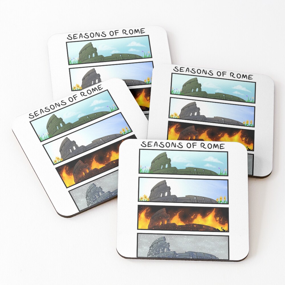 Seasons of Rome Coasters (Set of 4)