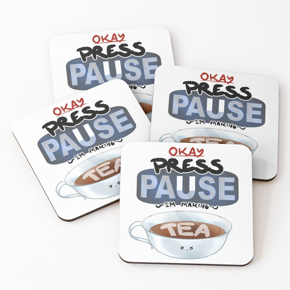 Ragequit Tea Break Coasters (Set of 4)