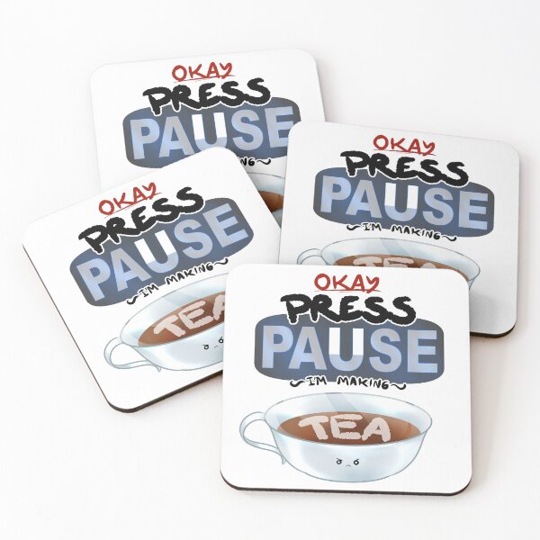 Ragequit Tea Break Coasters (Set of 4)