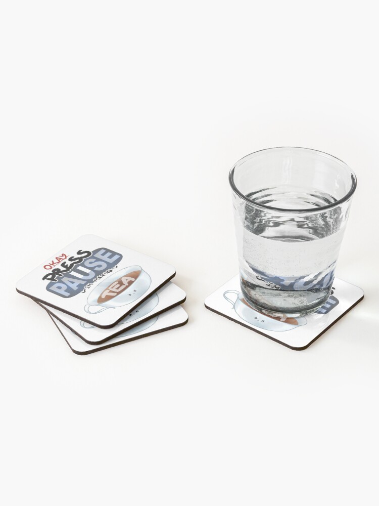 Alternate view of Ragequit Tea Break Coasters (Set of 4)