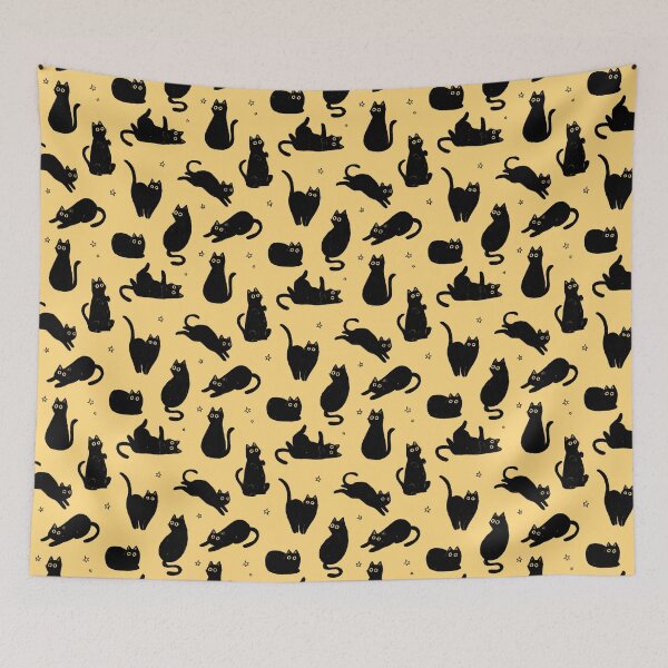 Item preview, black cat pattern designed and sold by deboracabral.