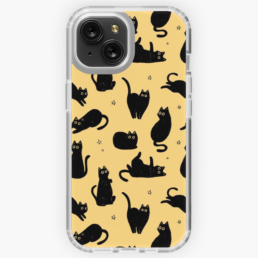 black cat pattern Sticker for Sale by deboracabral