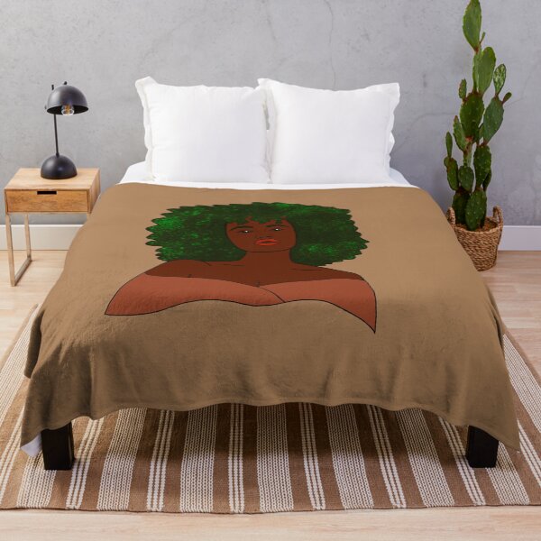 Aperçu de l'œuvre Afro vert créée et vendue par SheaDesign.
