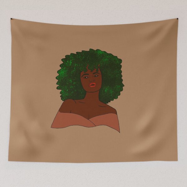 Aperçu de l'œuvre Afro vert créée et vendue par SheaDesign.