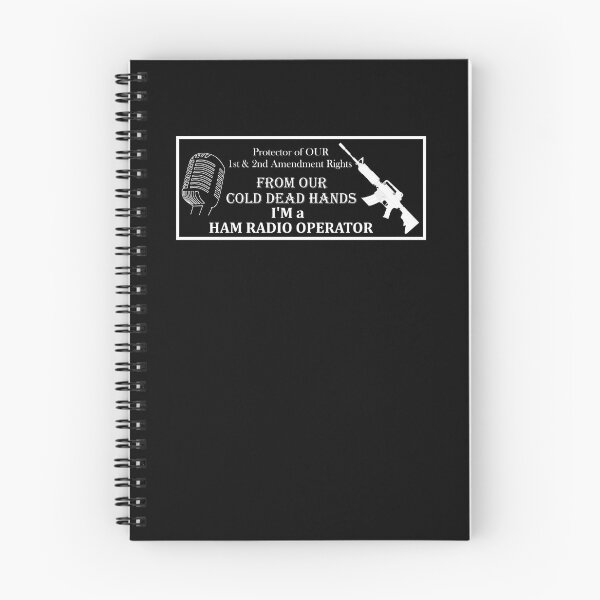 Item preview, Ham Radio and the first and second amendments(white text) designed and sold by physton1.