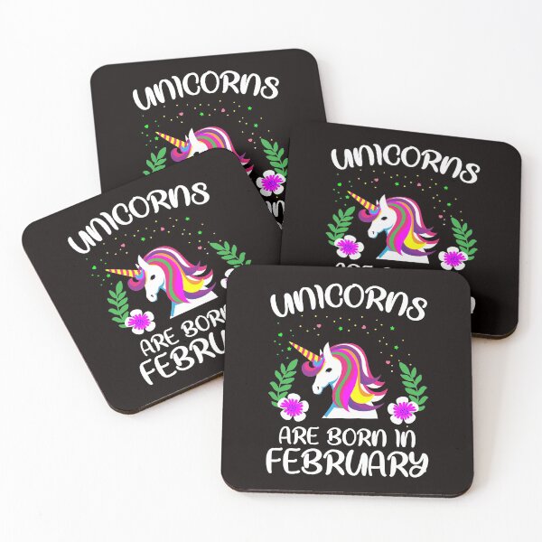 Item preview, Unicorns are born in february designed and sold by SavvyTurtle.