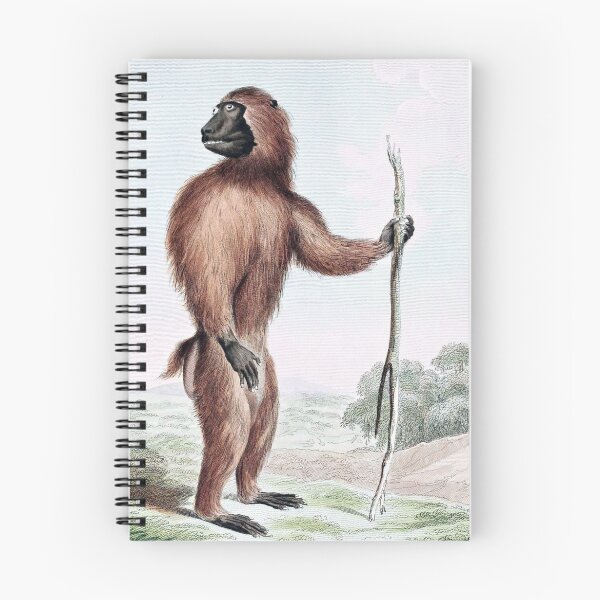 Item preview, Wood Baboon with Walking Stick designed and sold by goldenmenagerie.