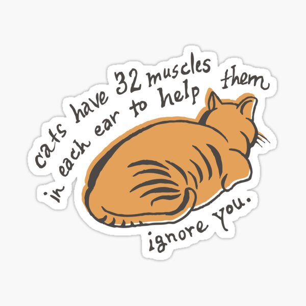 32 Muscles To Ignore You Sticker