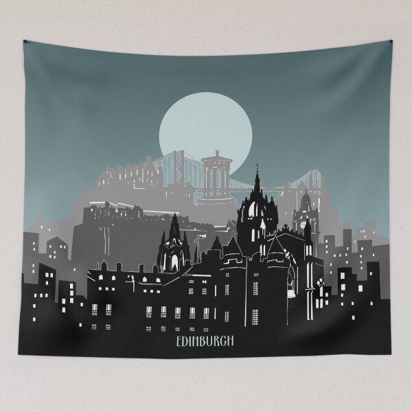 Item preview, edinburgh skyline designed and sold by BekimART2.