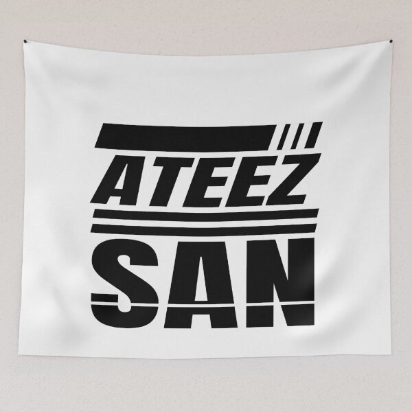 Item preview, ATEEZ Atiny KPOP Choi San Logo Fan Design  designed and sold by M3G4MERCH.