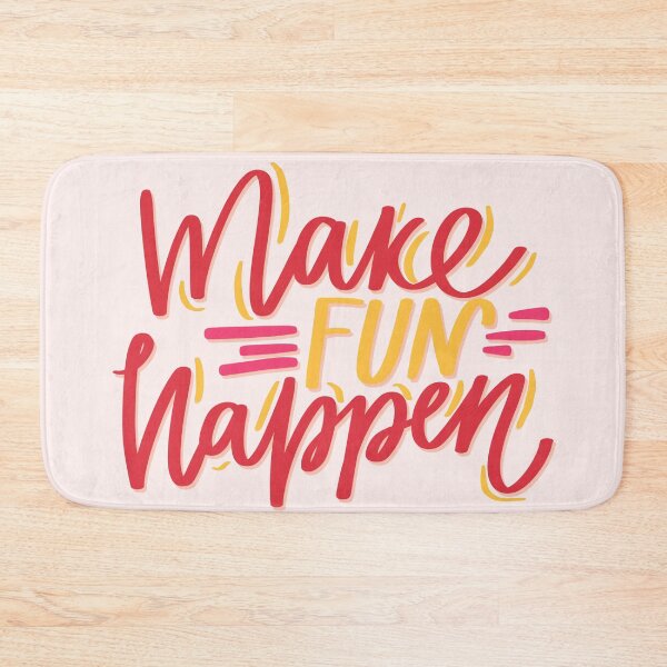 Item preview, Make fun Happen Hand lettered quote designed and sold by Ilze Lucero.