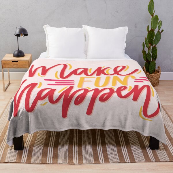 Item preview, Make fun Happen Hand lettered quote designed and sold by Ilze Lucero.