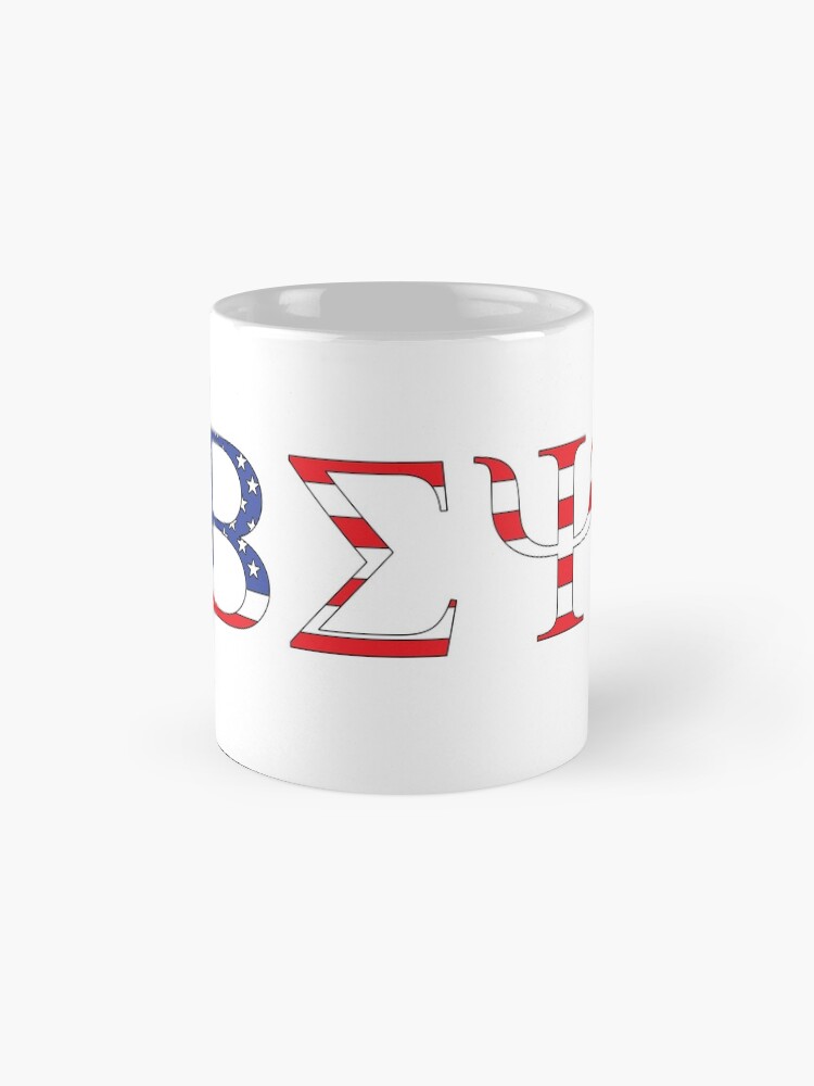 Alternate view of Beta Sigma Psi - American flag Coffee Mug