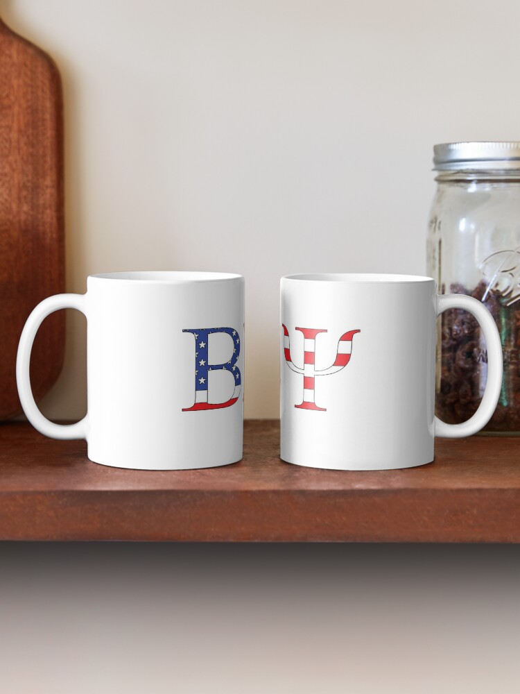 Alternate view of Beta Sigma Psi - American flag Coffee Mug