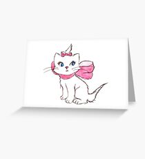 Marie Aristocats Greeting Card