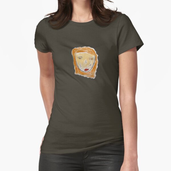 Red-Haired Girl Tee Fitted T-Shirt