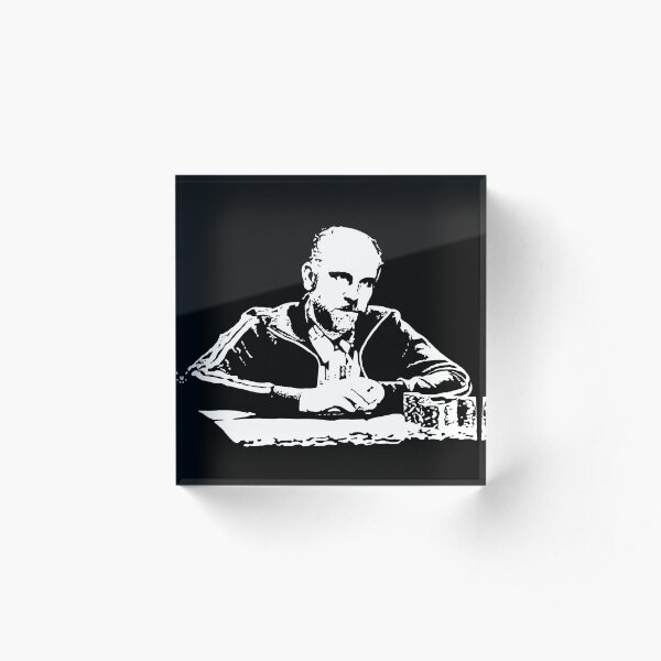 Teddy KGB Rounders Acrylic Block