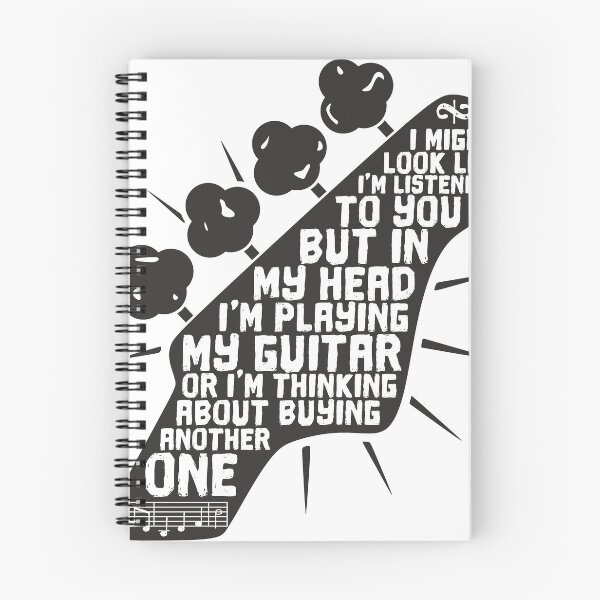 Item preview, I Might Look Like I'm Listening To You But In My Head Im Playing My Guitar T-Shirt designed and sold by lxmag.