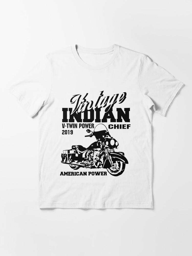 comancha Great Indians Retro Motorcycle T-Shirt