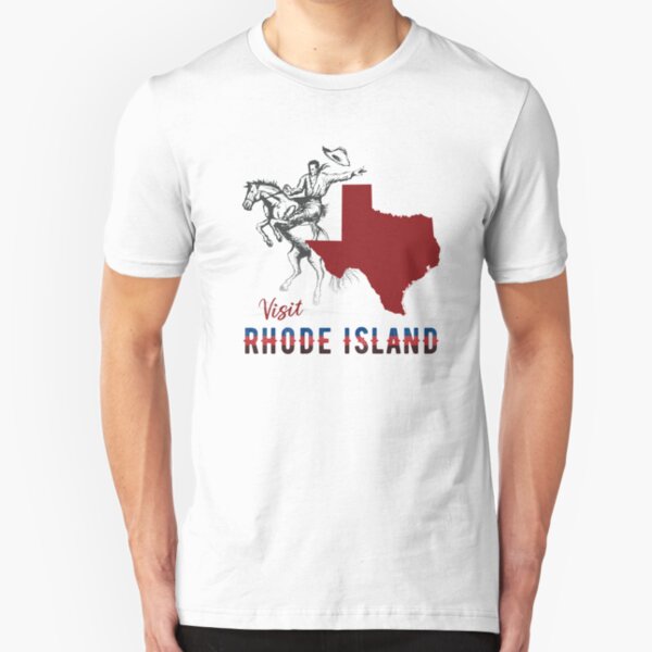 Visit Rhode Island (Wrong State) Texas Slim Fit T-Shirt