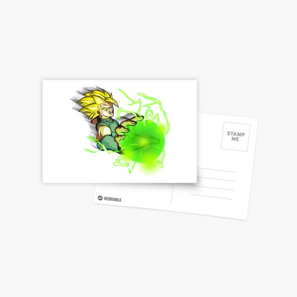 Dragon ball Legends Shallot ssj God by Bessalius Postcard by Bessalius