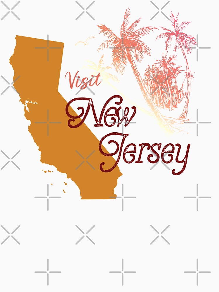 Imagen 7 de 7, Camiseta esencial con la obra Visita Nueva Jersey (Estado incorrecto) California, diseñada y vendida por Donovanolson.