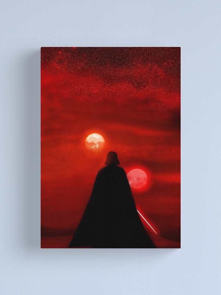 Alternate view of Vader Tatooine Binary Sunset Canvas Print