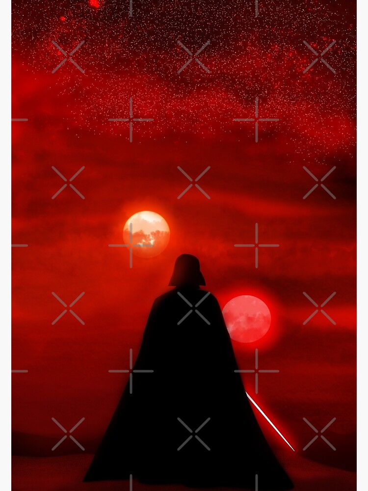 Vader Tatooine Binary Sunset by BountyLaw