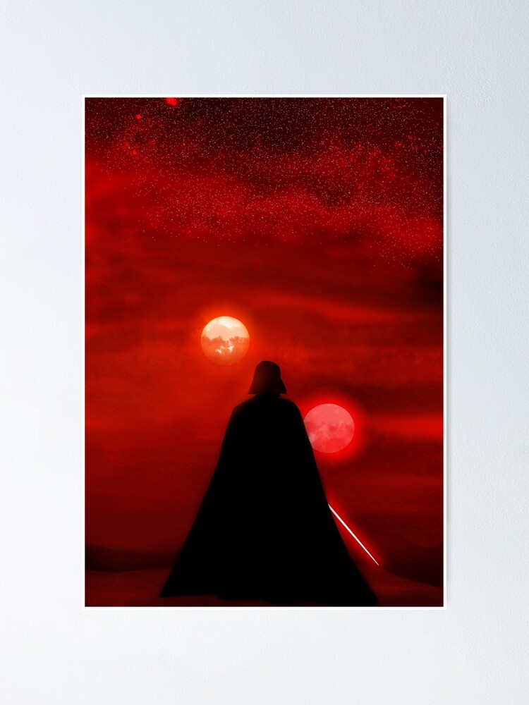 Alternate view of Vader Tatooine Binary Sunset Poster