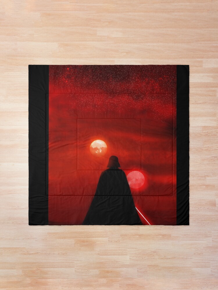 Alternate view of Vader Tatooine Binary Sunset Comforter