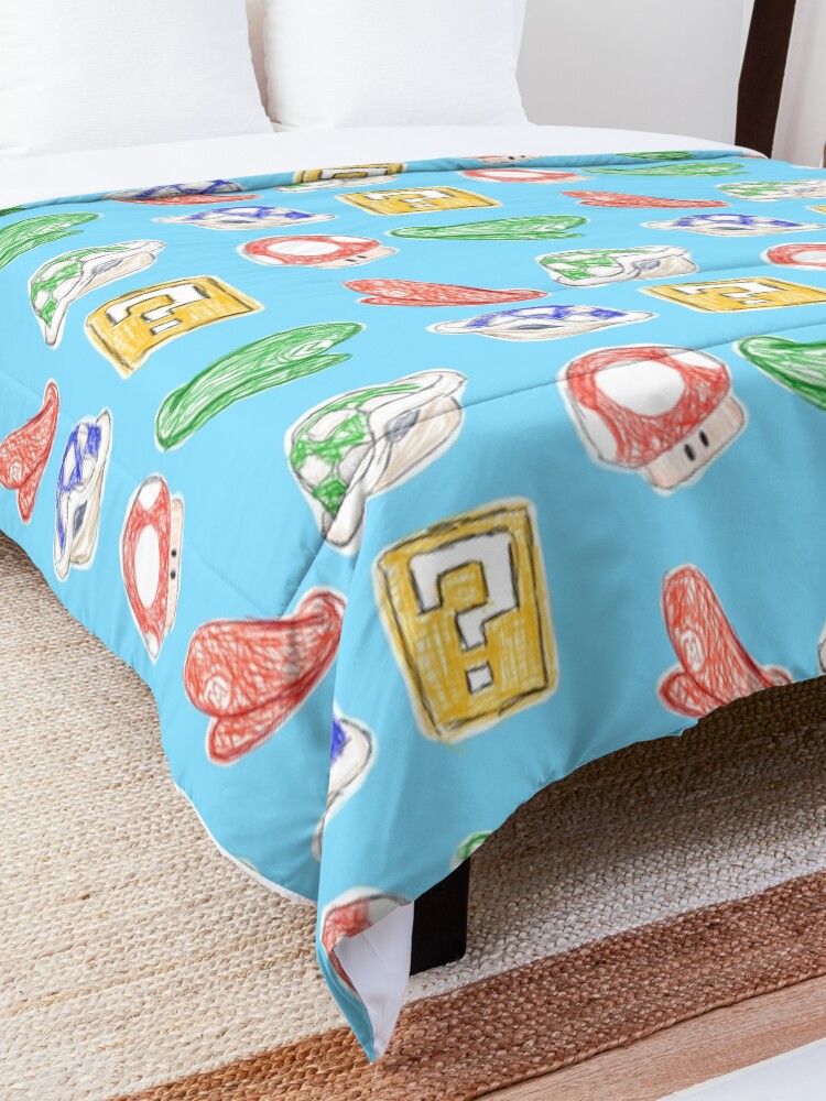 Alternate view of Mario Bros. Sketches Comforter