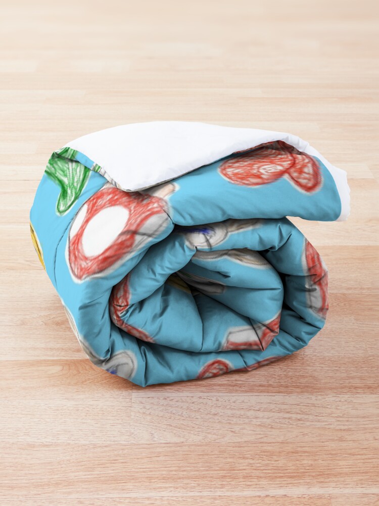 Alternate view of Mario Bros. Sketches Comforter