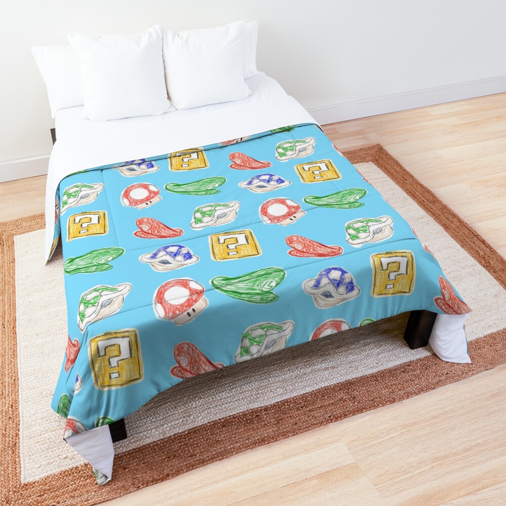 Mario Bros. Sketches Comforter