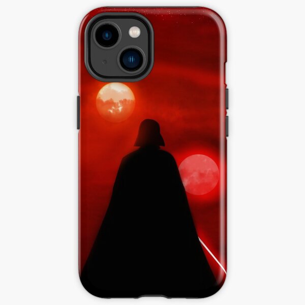 Atardecer binario Vader Tatooine Funda resistente para iPhone