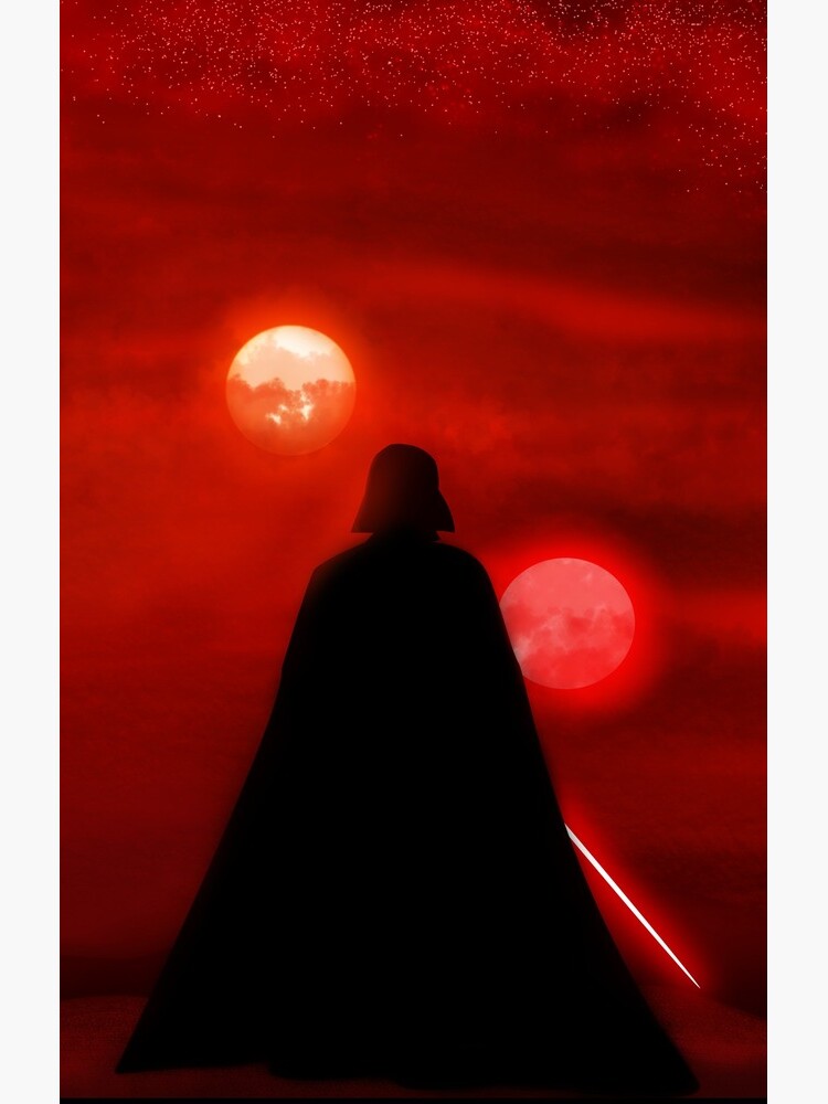 Vader Tatooine Binary Sunset by BountyLaw