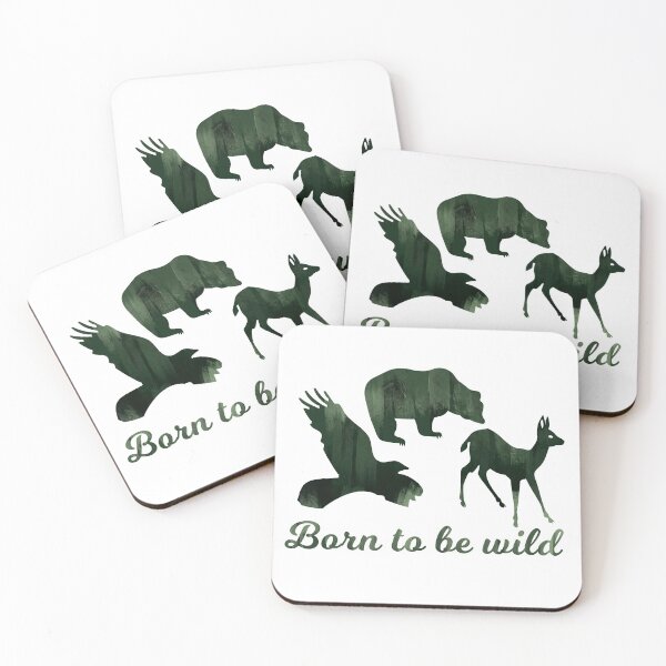 Item preview, Born to be Wild Nature Eagle Bear Deer designed and sold by SeanMcArthur.