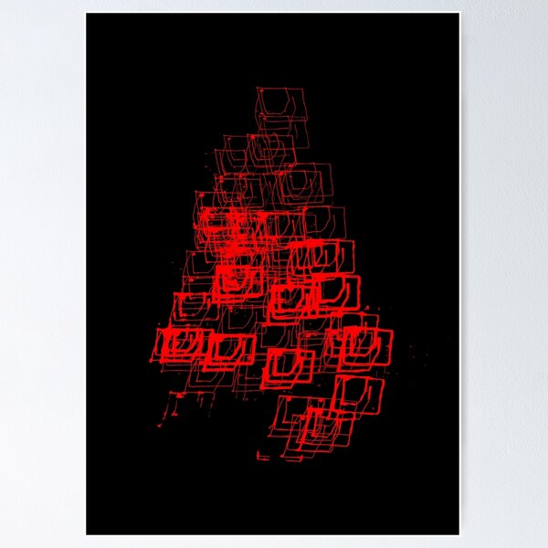 Item preview, Christmas Tree | "Cubes" | Red | [D7780~39_005] designed and sold by StudioActivo.