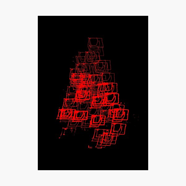 Artikelvorschau, Weihnachtsbaum | "Würfel" | Rot | [D7780~39_005] entworfen und verkauft von StudioActivo.